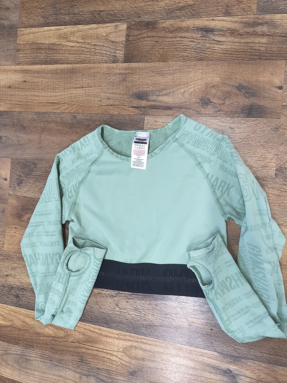 Gymshark Green Long Sleeve Crop